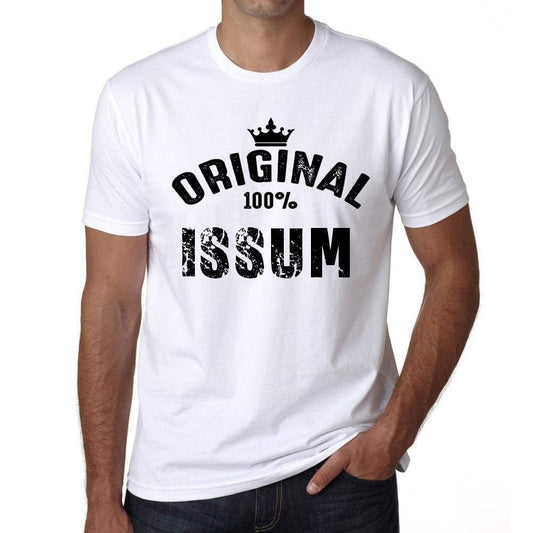 Issum 100% German City White Mens Short Sleeve Round Neck T-Shirt 00001 - Casual