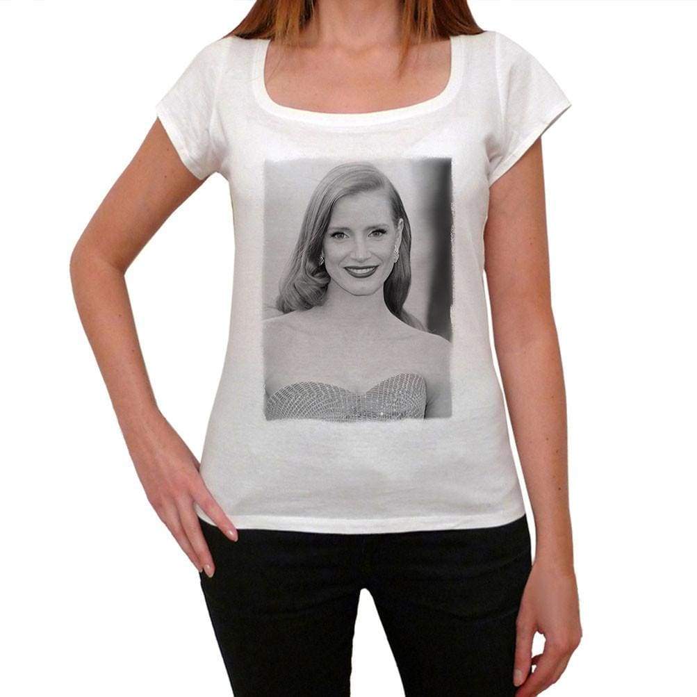 Jessica Chastain T-Shirt For Women Short Sleeve Cotton Tshirt Women T Shirt Gift - T-Shirt