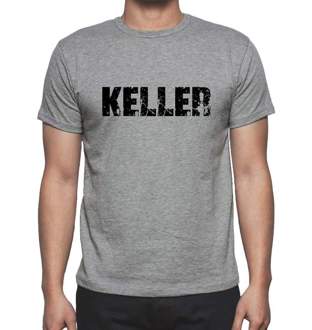 Keller Grey Mens Short Sleeve Round Neck T-Shirt 00018 - Grey / S - Casual