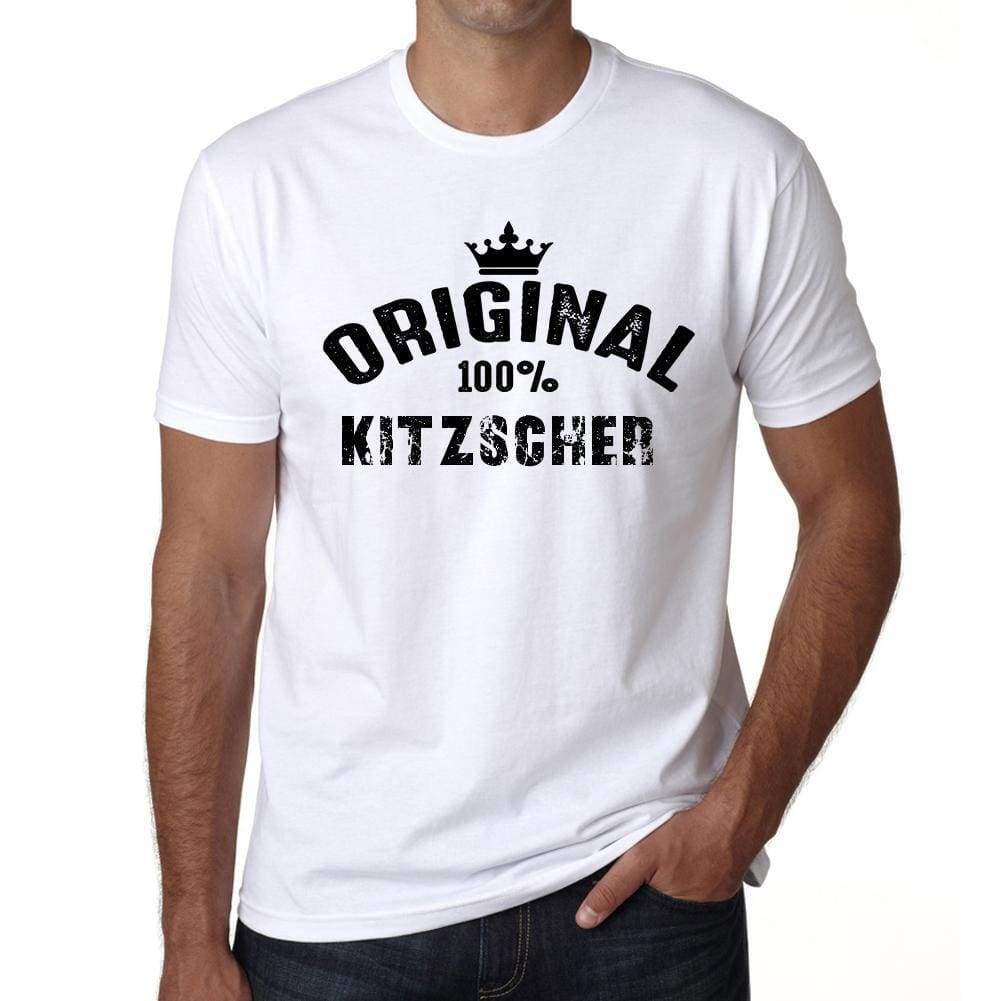 Kitzscher 100% German City White Mens Short Sleeve Round Neck T-Shirt 00001 - Casual