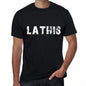 Lathis Mens Vintage T Shirt Black Birthday Gift 00554 - Black / Xs - Casual