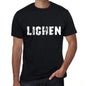 Lichen Mens Vintage T Shirt Black Birthday Gift 00554 - Black / Xs - Casual