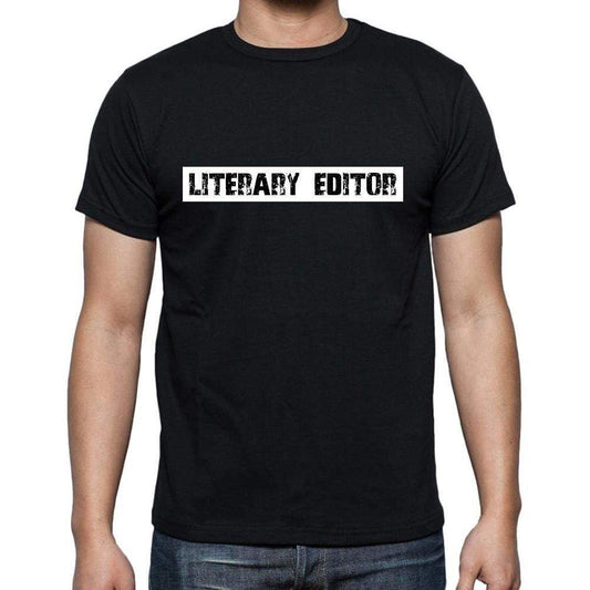 Literary Editor T Shirt Mens T-Shirt Occupation S Size Black Cotton - T-Shirt