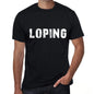 Loping Mens Vintage T Shirt Black Birthday Gift 00554 - Black / Xs - Casual