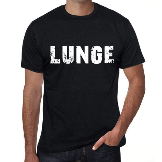 Lunge Mens Retro T Shirt Black Birthday Gift 00553 - Black / Xs - Casual