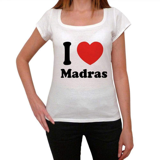 Madras T Shirt Woman Traveling In Visit Madras Womens Short Sleeve Round Neck T-Shirt 00031 - T-Shirt