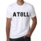 Mens Tee Shirt Vintage T Shirt Atoll X-Small White 00561 - White / Xs - Casual