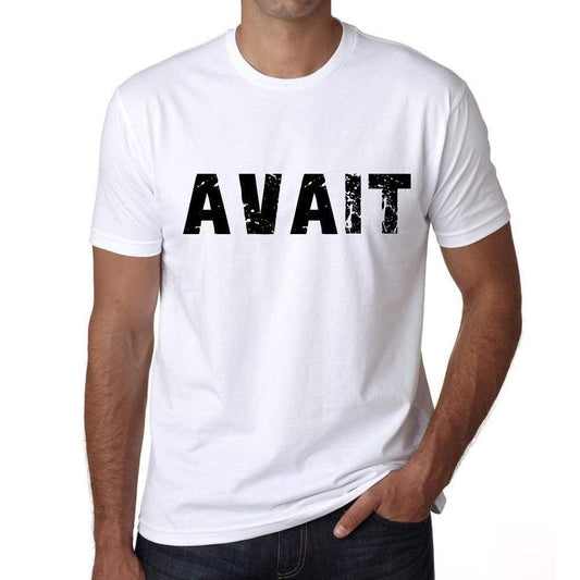 Mens Tee Shirt Vintage T Shirt Avait X-Small White 00561 - White / Xs - Casual