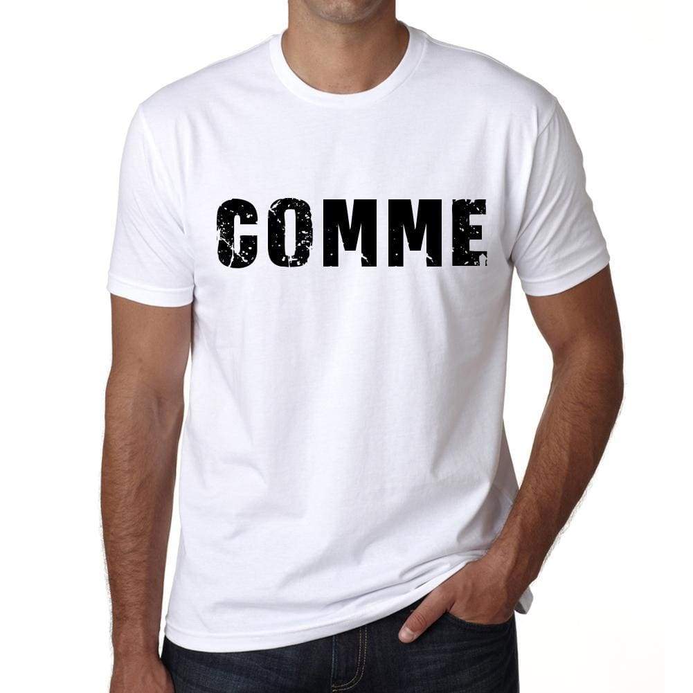 Mens Tee Shirt Vintage T Shirt Comme X-Small White 00561 - White / Xs - Casual