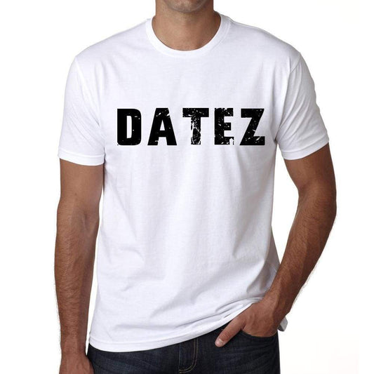 Mens Tee Shirt Vintage T Shirt Datez X-Small White 00561 - White / Xs - Casual