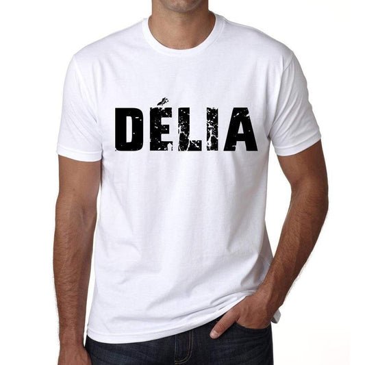 Mens Tee Shirt Vintage T Shirt Délia X-Small White 00561 - White / Xs - Casual