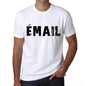 Mens Tee Shirt Vintage T Shirt Émail X-Small White 00561 - White / Xs - Casual