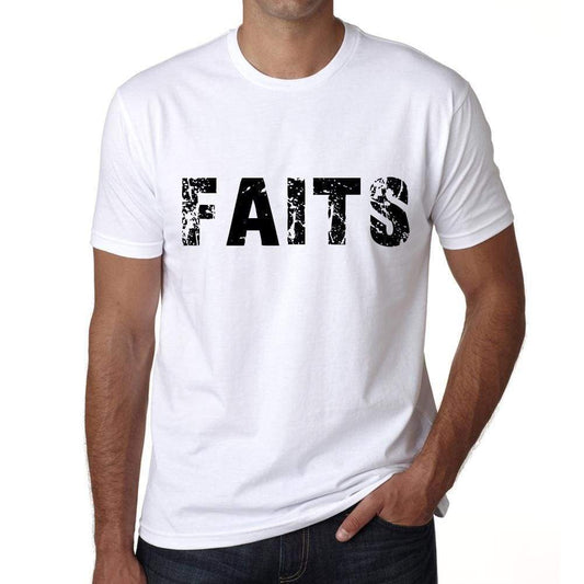 Mens Tee Shirt Vintage T Shirt Faits X-Small White 00561 - White / Xs - Casual