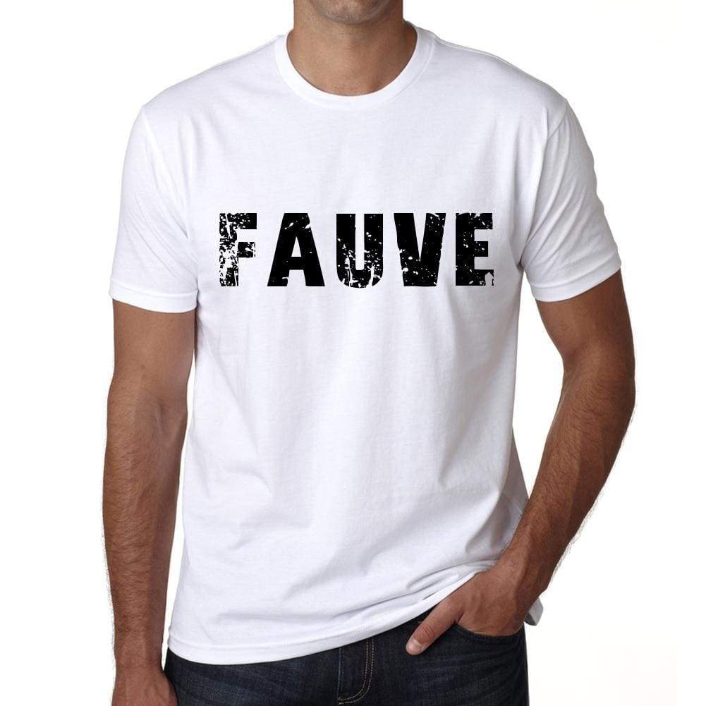 Mens Tee Shirt Vintage T Shirt Fauve X-Small White 00561 - White / Xs - Casual