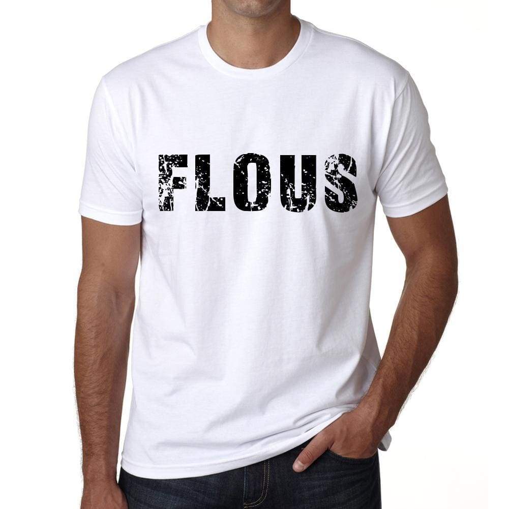 Mens Tee Shirt Vintage T Shirt Flous X-Small White 00561 - White / Xs - Casual