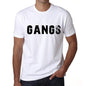 Mens Tee Shirt Vintage T Shirt Gangs X-Small White 00561 - White / Xs - Casual