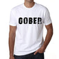 Mens Tee Shirt Vintage T Shirt Gober X-Small White 00561 - White / Xs - Casual