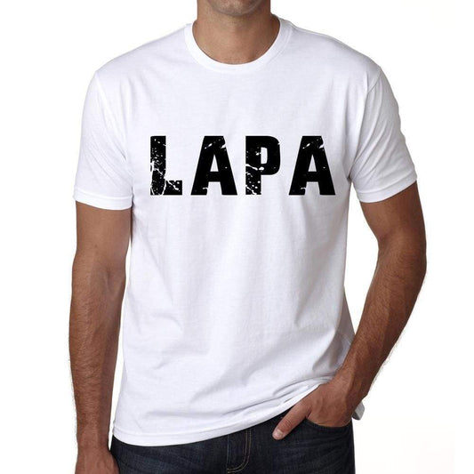 Mens Tee Shirt Vintage T Shirt Lapa X-Small White 00560 - White / Xs - Casual