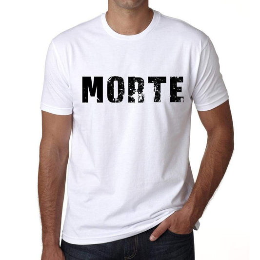 Mens Tee Shirt Vintage T Shirt Morte X-Small White - White / Xs - Casual