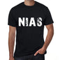 Mens Tee Shirt Vintage T Shirt Nias X-Small Black 00557 - Black / Xs - Casual