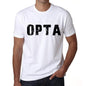 Mens Tee Shirt Vintage T Shirt Opta X-Small White 00560 - White / Xs - Casual