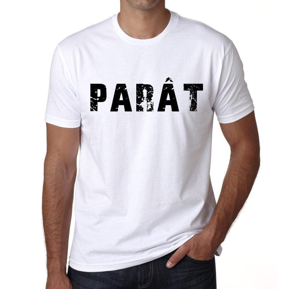 Mens Tee Shirt Vintage T Shirt Parât X-Small White - White / Xs - Casual