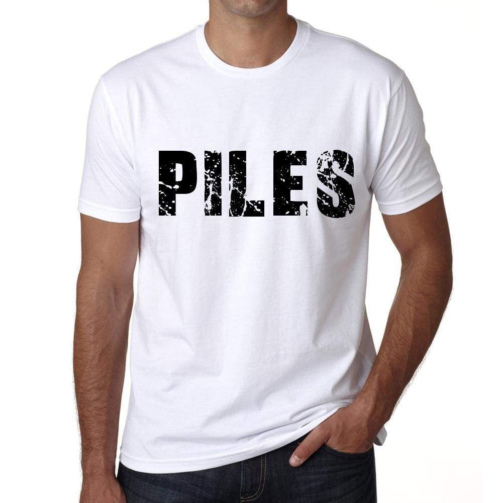 Mens Tee Shirt Vintage T Shirt Piles X-Small White - White / Xs - Casual