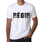 Mens Tee Shirt Vintage T Shirt Régir X-Small White - White / Xs - Casual