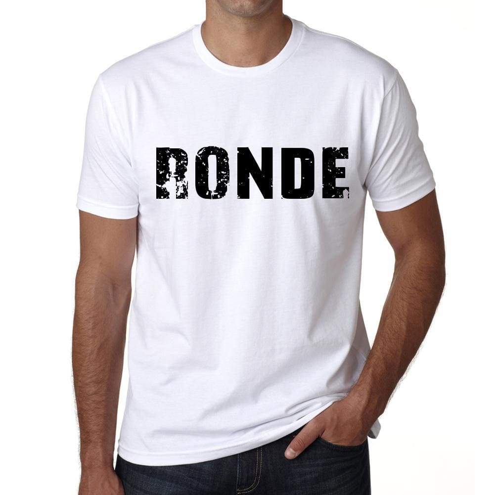 Mens Tee Shirt Vintage T Shirt Ronde X-Small White - White / Xs - Casual