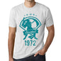 Mens Vintage Tee Shirt Graphic T Shirt Baseball Since 1972 Vintage White - Vintage White / Xs / Cotton - T-Shirt