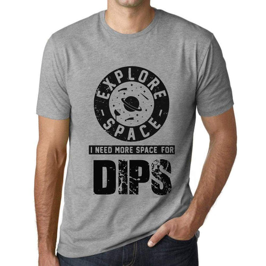 Mens Vintage Tee Shirt Graphic T Shirt I Need More Space For Dips Grey Marl - Grey Marl / Xs / Cotton - T-Shirt