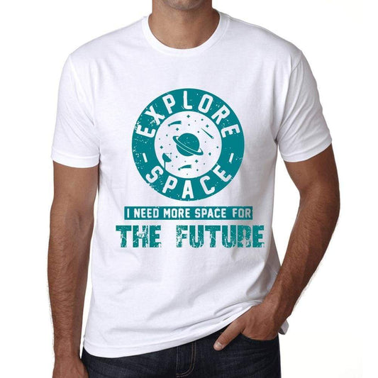 Mens Vintage Tee Shirt Graphic T Shirt I Need More Space For The Future White - White / Xs / Cotton - T-Shirt