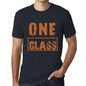 Men’s Vintage Tee Shirt <span>Graphic</span> T shirt One CLASS Navy - ULTRABASIC