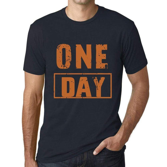 Mens Vintage Tee Shirt Graphic T Shirt One Day Navy - Navy / Xs / Cotton - T-Shirt