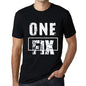 Mens Vintage Tee Shirt Graphic T Shirt One Fix Deep Black - Deep Black / Xs / Cotton - T-Shirt