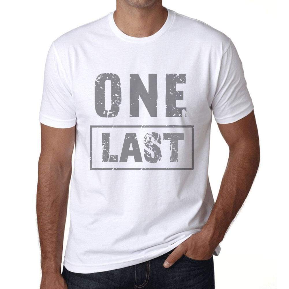 Mens Vintage Tee Shirt Graphic T Shirt One Last White - White / Xs / Cotton - T-Shirt