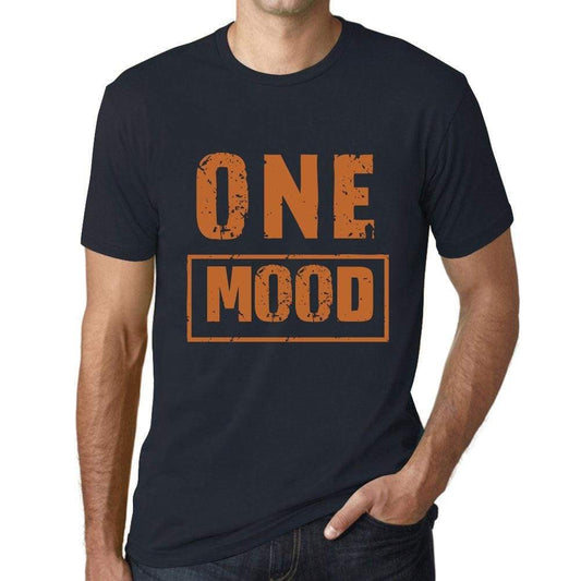 Mens Vintage Tee Shirt Graphic T Shirt One Mood Navy - Navy / Xs / Cotton - T-Shirt