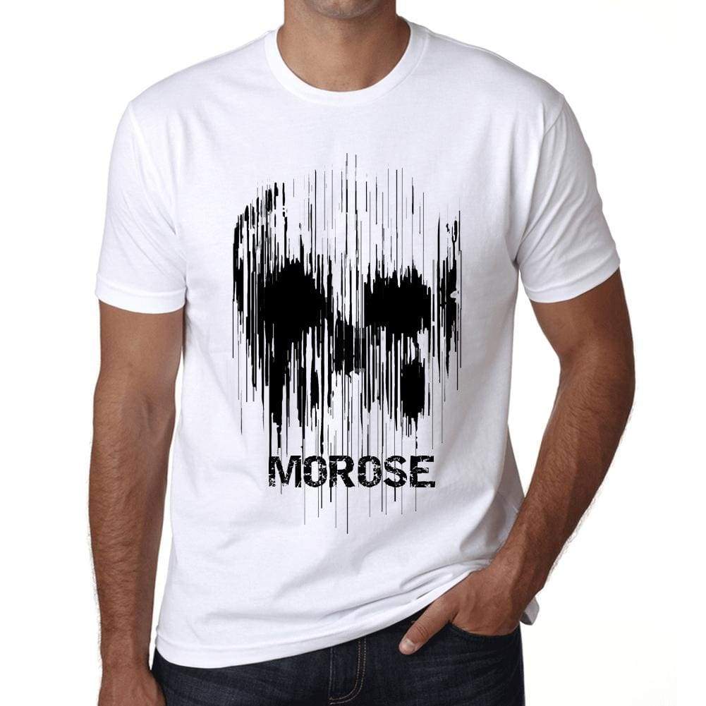 Mens Vintage Tee Shirt Graphic T Shirt Skull Morose White - White / Xs / Cotton - T-Shirt