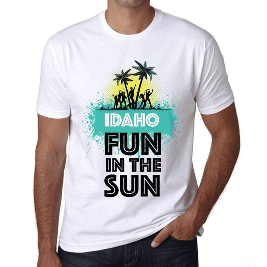 Mens Vintage Tee Shirt Graphic T Shirt Summer Dance Idaho White - White / Xs / Cotton - T-Shirt