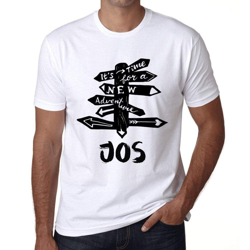 Mens Vintage Tee Shirt Graphic T Shirt Time For New Advantures Jos White - White / Xs / Cotton - T-Shirt