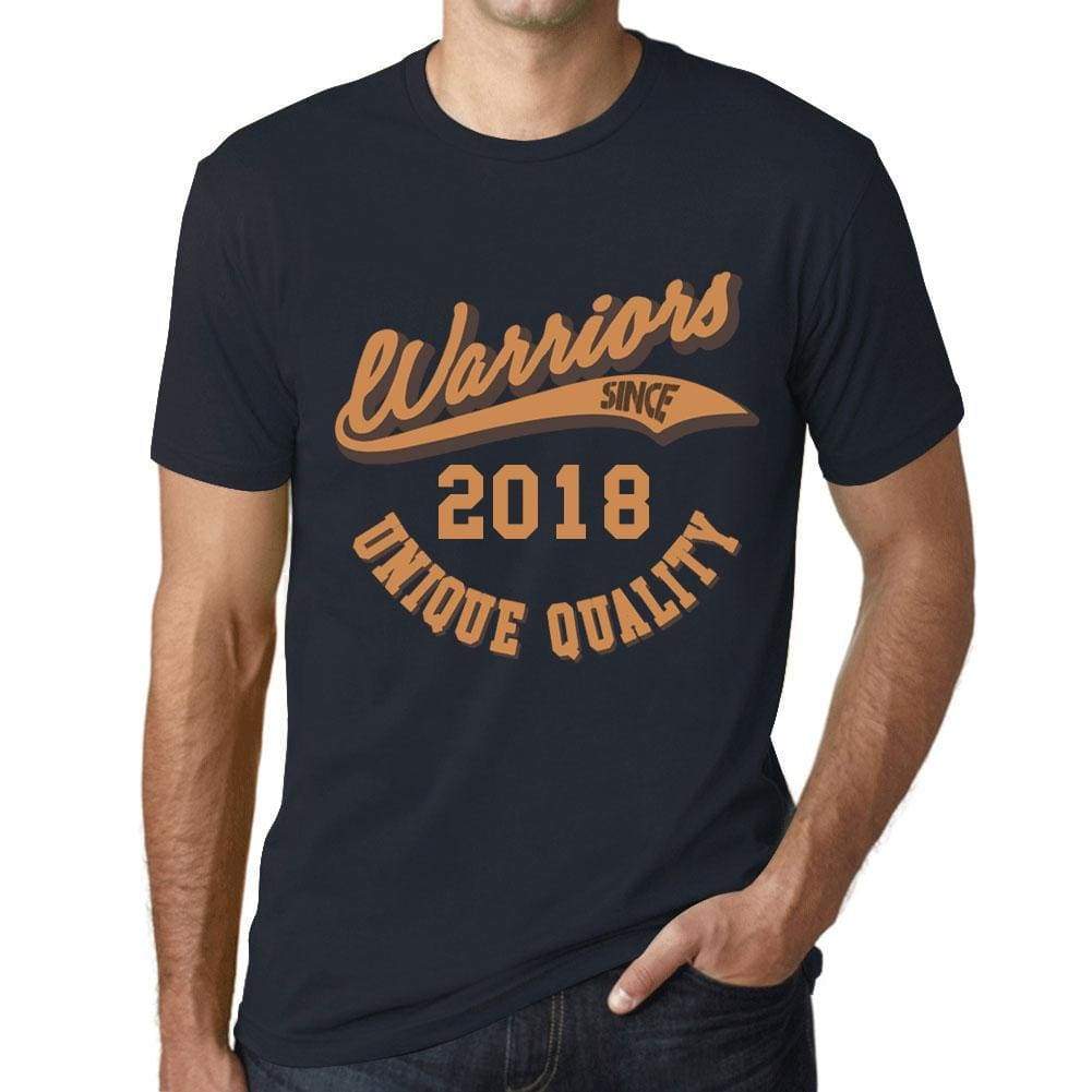 Mens Vintage Tee Shirt Graphic T Shirt Warriors Since 2018 Navy - Navy / Xs / Cotton - T-Shirt