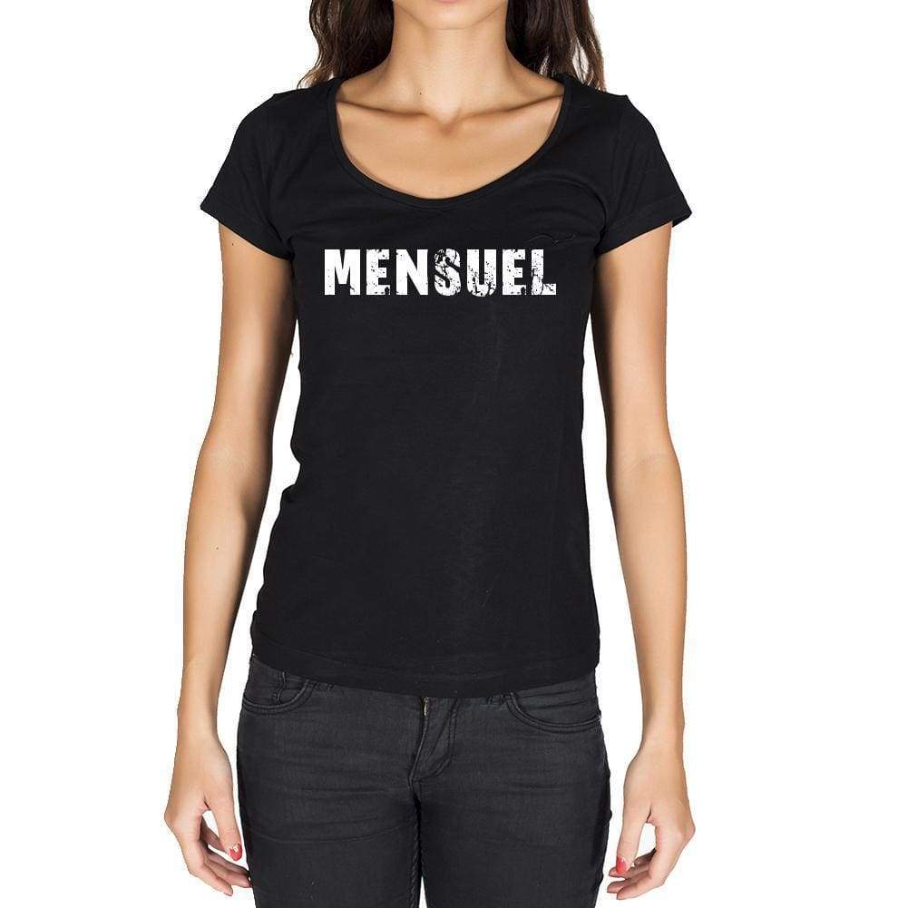 Mensuel French Dictionary Womens Short Sleeve Round Neck T-Shirt 00010 - Casual