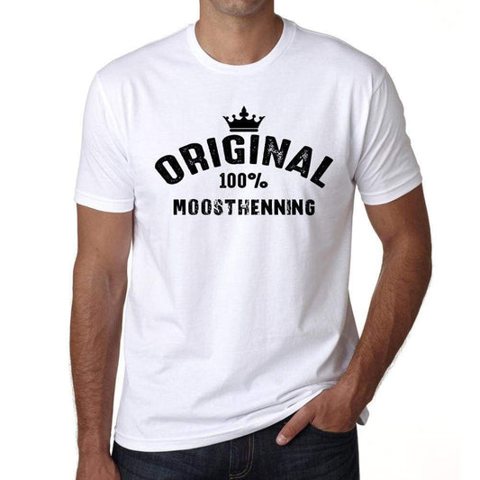 Moosthenning 100% German City White Mens Short Sleeve Round Neck T-Shirt 00001 - Casual