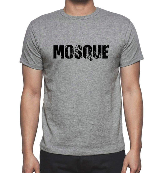Mosque Grey Mens Short Sleeve Round Neck T-Shirt 00018 - Grey / S - Casual