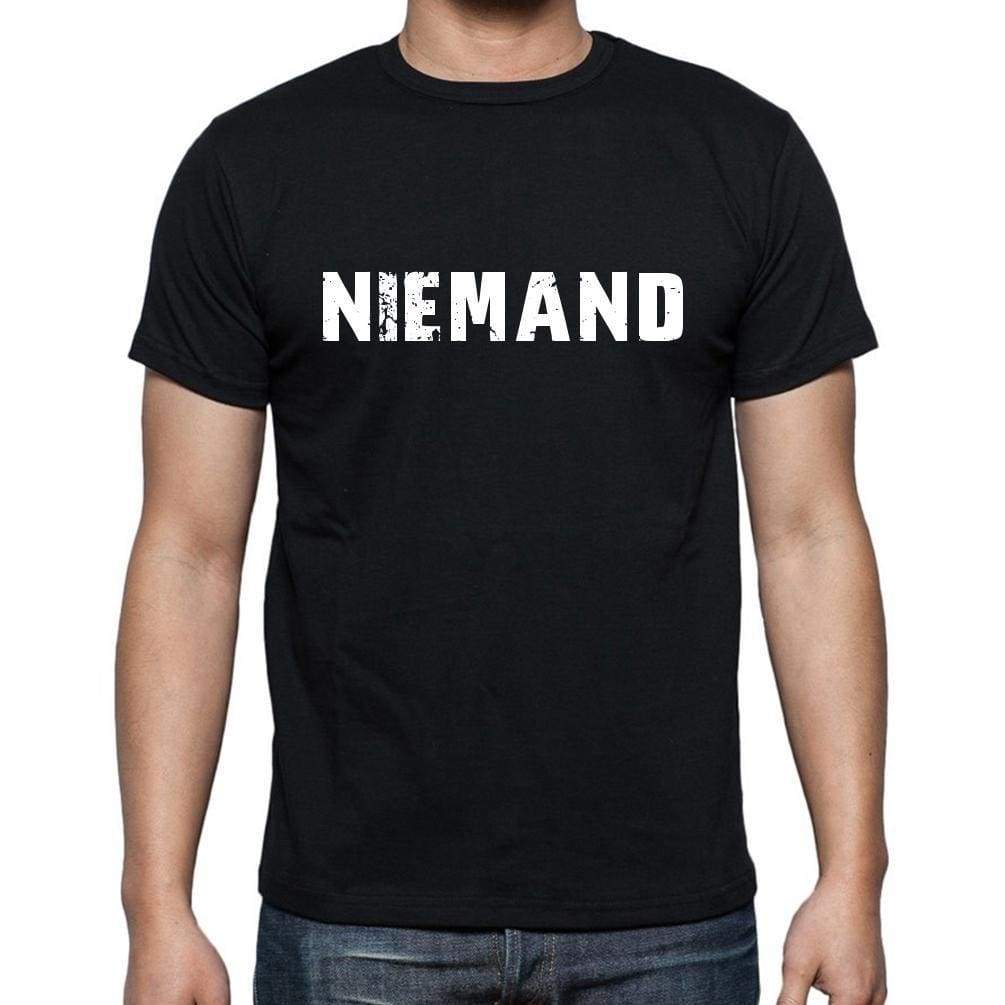 Niemand Mens Short Sleeve Round Neck T-Shirt - Casual