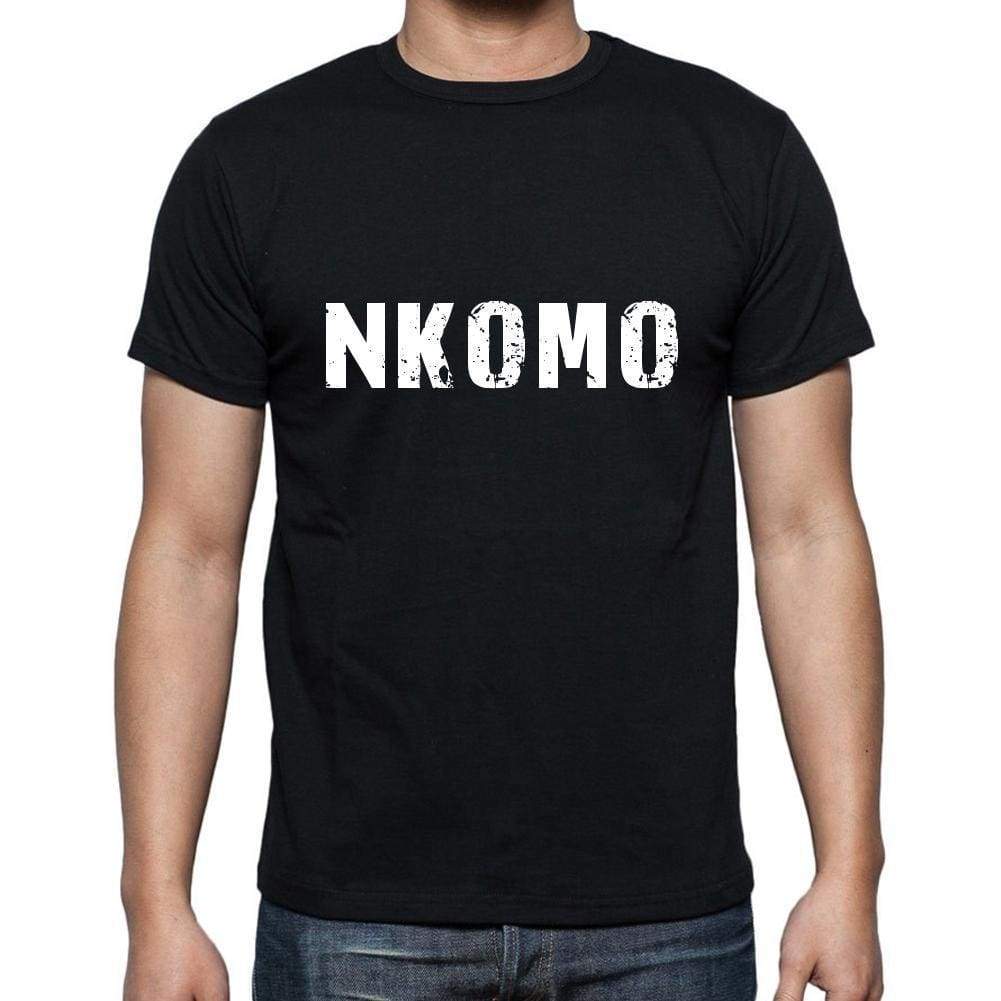 Nkomo Mens Short Sleeve Round Neck T-Shirt 5 Letters Black Word 00006 - Casual