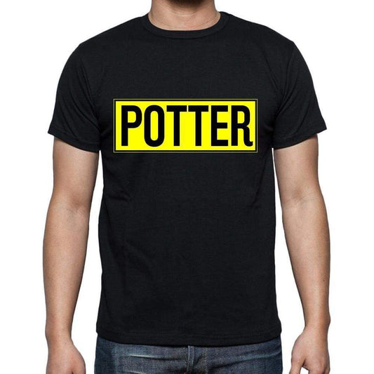Potter T Shirt Mens T-Shirt Occupation S Size Black Cotton - T-Shirt