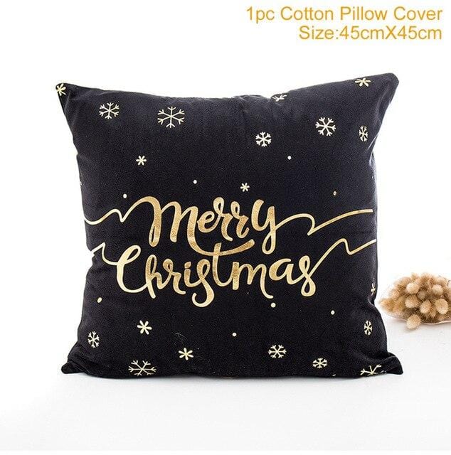 45X45CM Pillow Case Merry Christmas Decoration For Home 2019 Christmas Ornament Christmas Gift Cristmas Noel Happy New Year 2020