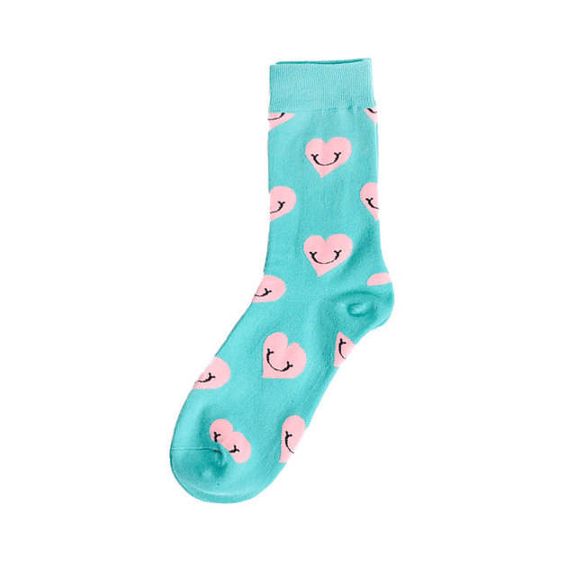 Autumn fashion street Harajuku style fun socks unisex fancy fruit animal art man cotton socks cute happy woman long socks meias