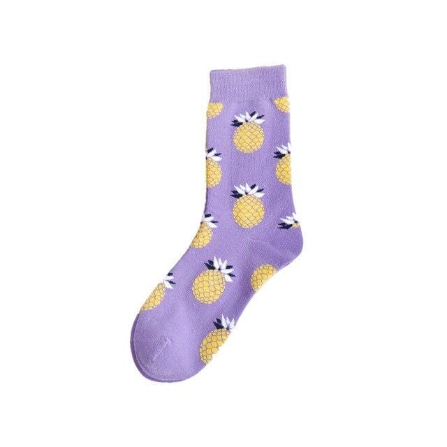 Autumn fashion street Harajuku style fun socks unisex fancy fruit animal art man cotton socks cute happy woman long socks meias